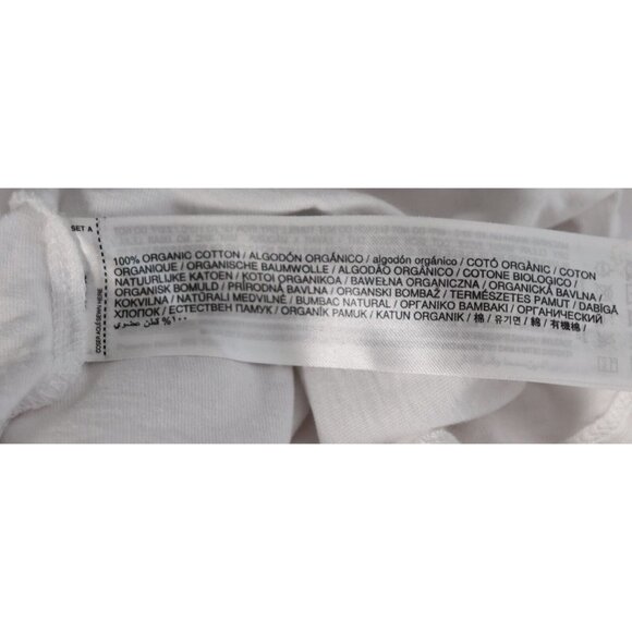 Mango MNG Women's US4 Small White T-Shirt Puff Sleeve Organic Cotton Tunic Top - Picture 4 of 6